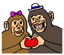 More than Monkey Under the Human sticker #820839