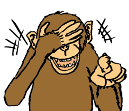 More than Monkey Under the Human sticker #820842