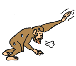 More than Monkey Under the Human sticker #820845