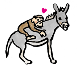 More than Monkey Under the Human sticker #820848