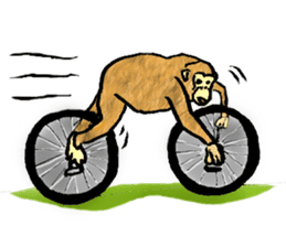 More than Monkey Under the Human sticker #820849