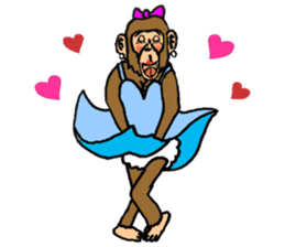 More than Monkey Under the Human sticker #820851