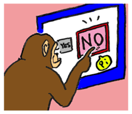 More than Monkey Under the Human sticker #820853