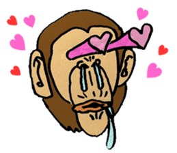 More than Monkey Under the Human sticker #820855