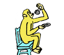 More than Monkey Under the Human sticker #820859