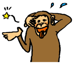 More than Monkey Under the Human sticker #820860