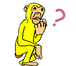 More than Monkey Under the Human sticker #820868