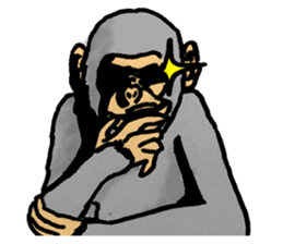 More than Monkey Under the Human sticker #820869