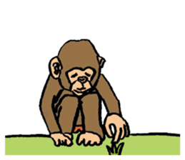 More than Monkey Under the Human sticker #820877