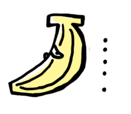 dog & banana sticker #820931
