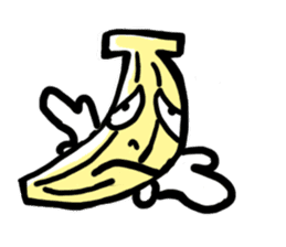 dog & banana sticker #820937