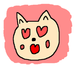 Cat ear man sticker #821972