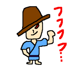 Cat ear man sticker #821985