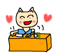 Cat ear man sticker #821990