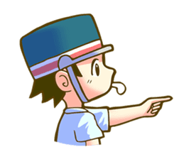 a train conductor boy "Suguru" sticker #822168