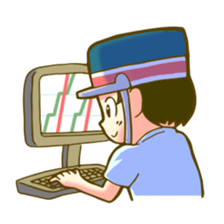 a train conductor boy "Suguru" sticker #822174