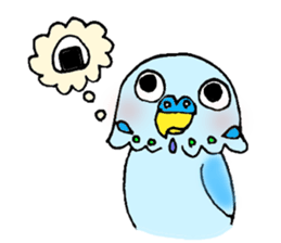 The parrot of a round eye sticker #822711