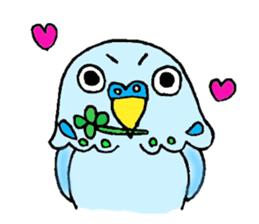 The parrot of a round eye sticker #822712