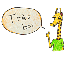 French giraffe sticker #823199