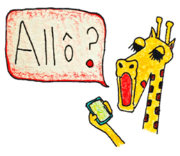 French giraffe sticker #823201