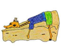 French giraffe sticker #823204