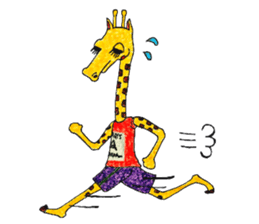 French giraffe sticker #823206