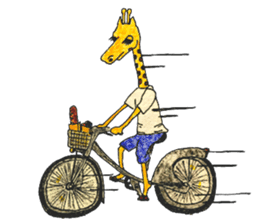 French giraffe sticker #823207