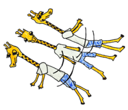 French giraffe sticker #823215