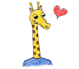 French giraffe sticker #823217