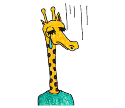 French giraffe sticker #823219
