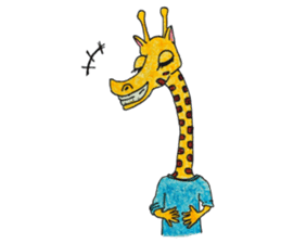 French giraffe sticker #823220