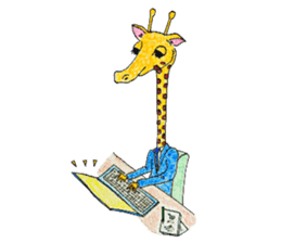 French giraffe sticker #823232