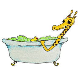 French giraffe sticker #823235