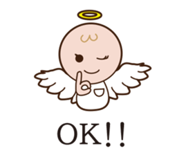 An angel and the devil sticker #823239