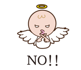 An angel and the devil sticker #823240