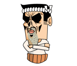 Japanese Stubborn man. Mr Ittetu. sticker #823280