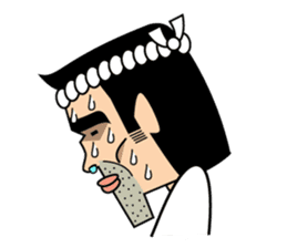 Japanese Stubborn man. Mr Ittetu. sticker #823292