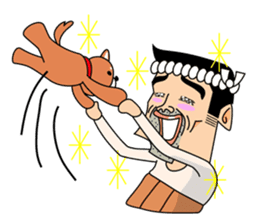 Japanese Stubborn man. Mr Ittetu. sticker #823309