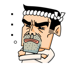 Japanese Stubborn man. Mr Ittetu. sticker #823313