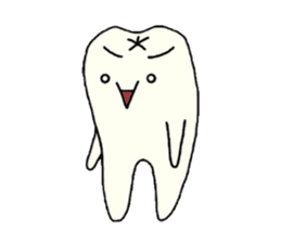 a tooth character sticker #823760
