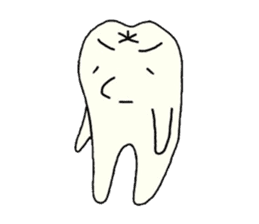 a tooth character sticker #823761