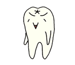 a tooth character sticker #823766