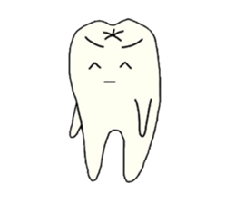 a tooth character sticker #823767