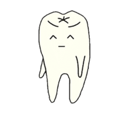 a tooth character sticker #823767