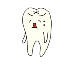 a tooth character sticker #823773