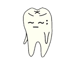 a tooth character sticker #823774