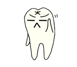 a tooth character sticker #823779