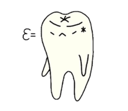 a tooth character sticker #823780