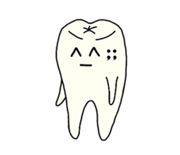 a tooth character sticker #823782