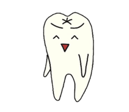 a tooth character sticker #823785